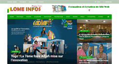 Desktop Screenshot of lomeinfos.com